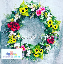 Load image into Gallery viewer, Handmade Luxury Yellow and Pink 40cm Wreath
