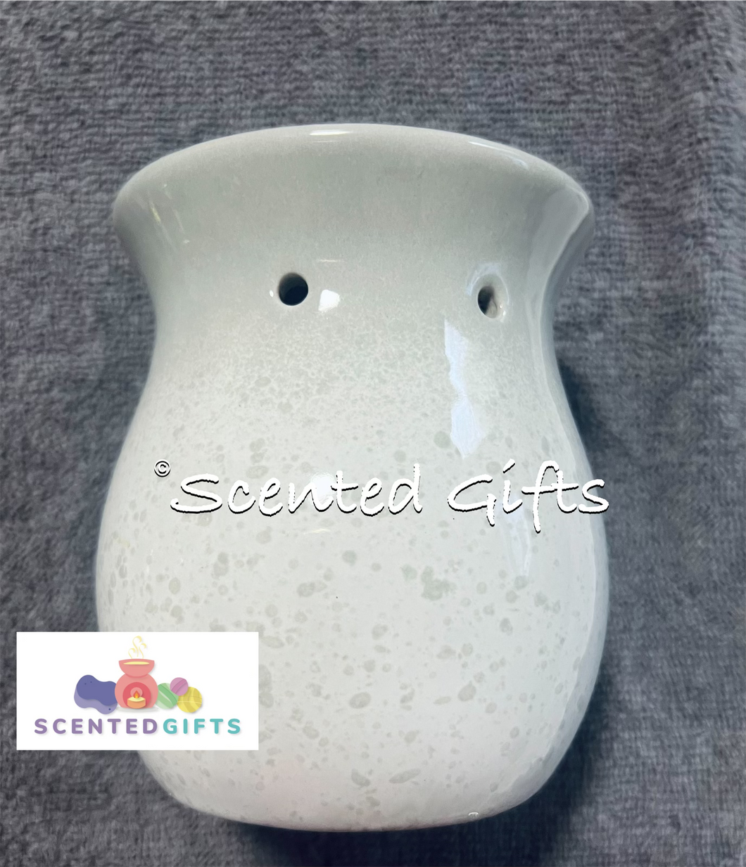 Grey White Wax Burner