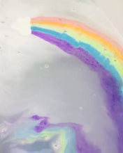 Load image into Gallery viewer, Sparkly rainbow cloud bath bomb  Scent: Strawberry &amp; Mango
