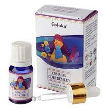 Load image into Gallery viewer, Goloka Essential Blend Oils  Stunningly Fragranced Aroma Oil Which Fills Your Home With A Wonderful And Long Lasting Aroma. These are safe to use in burners, plug in and humidifiers.  Brand: Goloka  Material: 100% Pure Essential Oil  Packaging: 10ml Bottle with Pipette  Vegan: Yes  Cruelty Free: Yes  Child Labour Free: Yes choice of:decreased anxiety energising anti depression. common cold.
