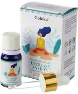 Goloka Essential Blend Oils  Stunningly Fragranced Aroma Oil Which Fills Your Home With A Wonderful And Long Lasting Aroma. These are safe to use in burners, plug in and humidifiers.  Brand: Goloka  Material: 100% Pure Essential Oil  Packaging: 10ml Bottle with Pipette  Vegan: Yes  Cruelty Free: Yes  Child Labour Free: Yes choice of:decreased anxiety energising anti depression