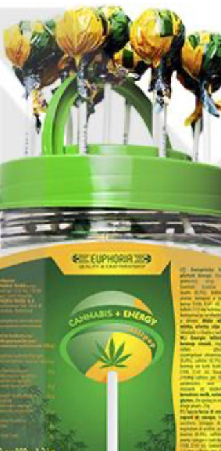 Euphoria Cannabis + Energy Lollipops Lollipops 12g