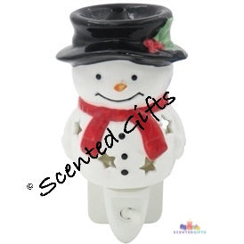 Ceramic Plug In Burner  Ceramic Plug In Warmer In A Cute Snowman Design  UK Mains Powered