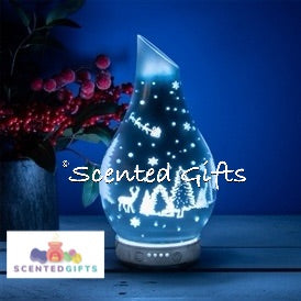 Frosted Sleigh Satin Effect Aromatherapy Humidifier 26cm