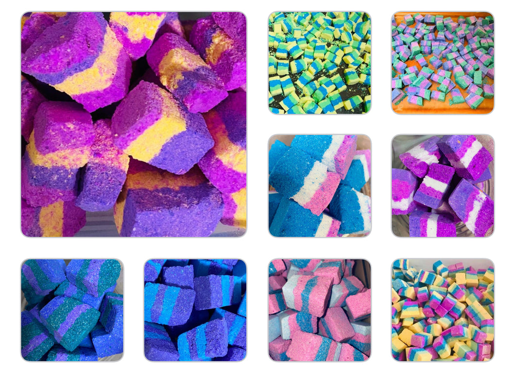 Mini Bricks bath bombs